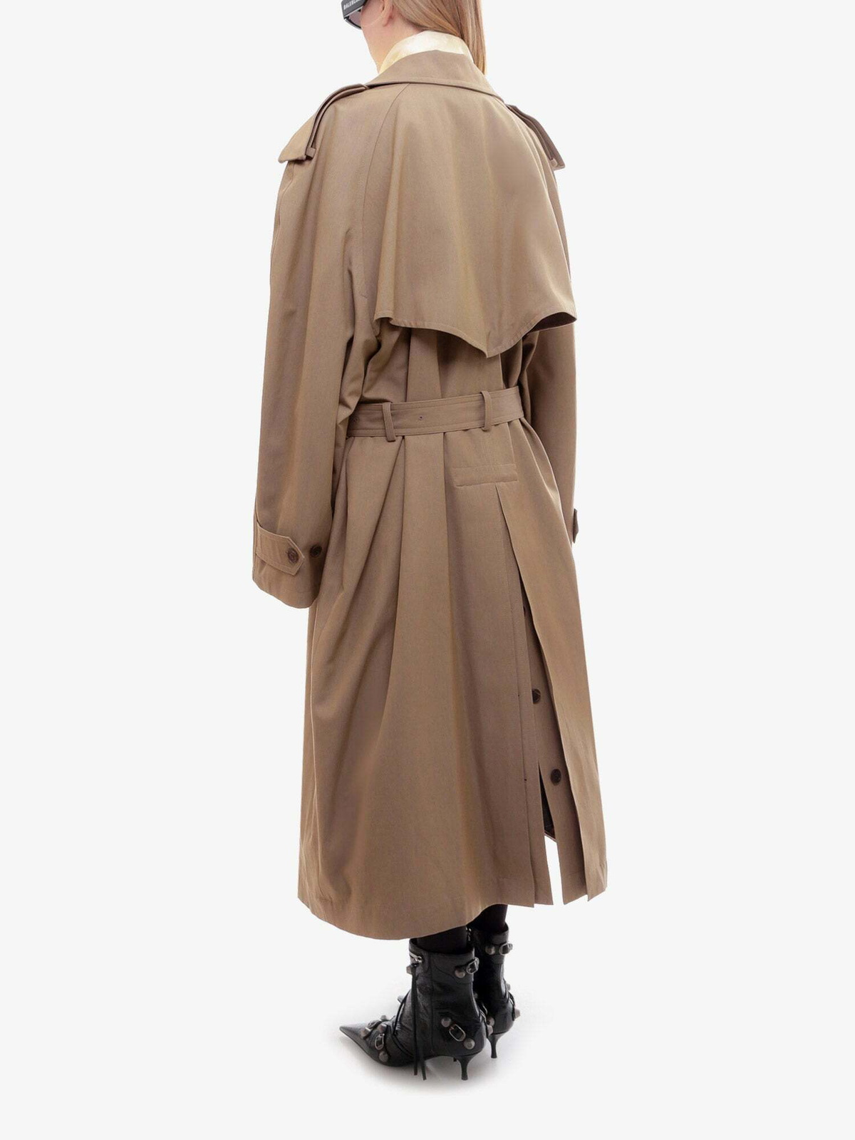 Balenciaga Trench Beige Womens Balenciaga