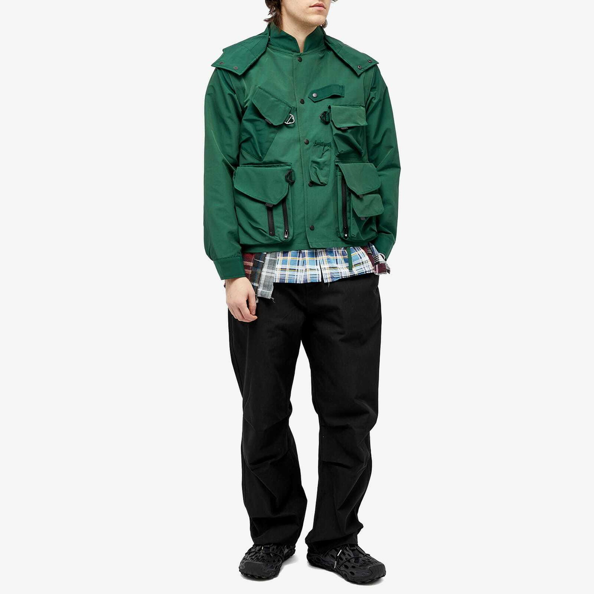 South2 West8 Men's Tenakara Grosgrain Trout Parka Jacket in Green