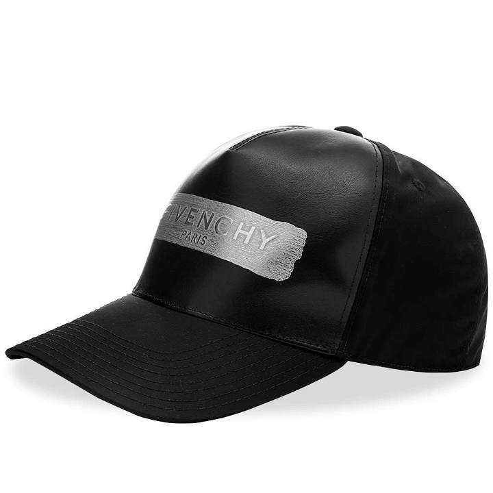 Photo: Givenchy Latex Logo Curved Peak Cap
