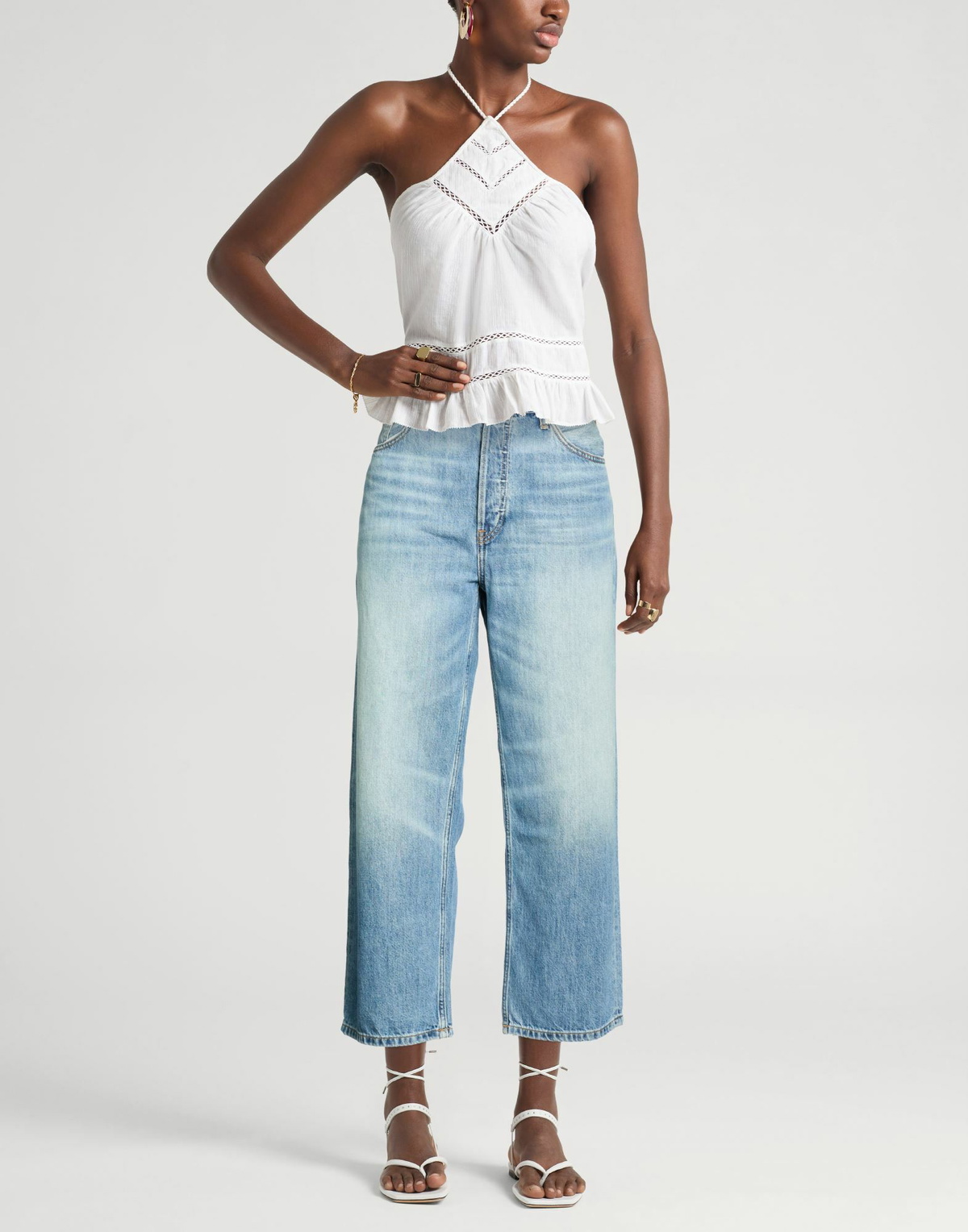 Re/done Womens Jeans in Blue