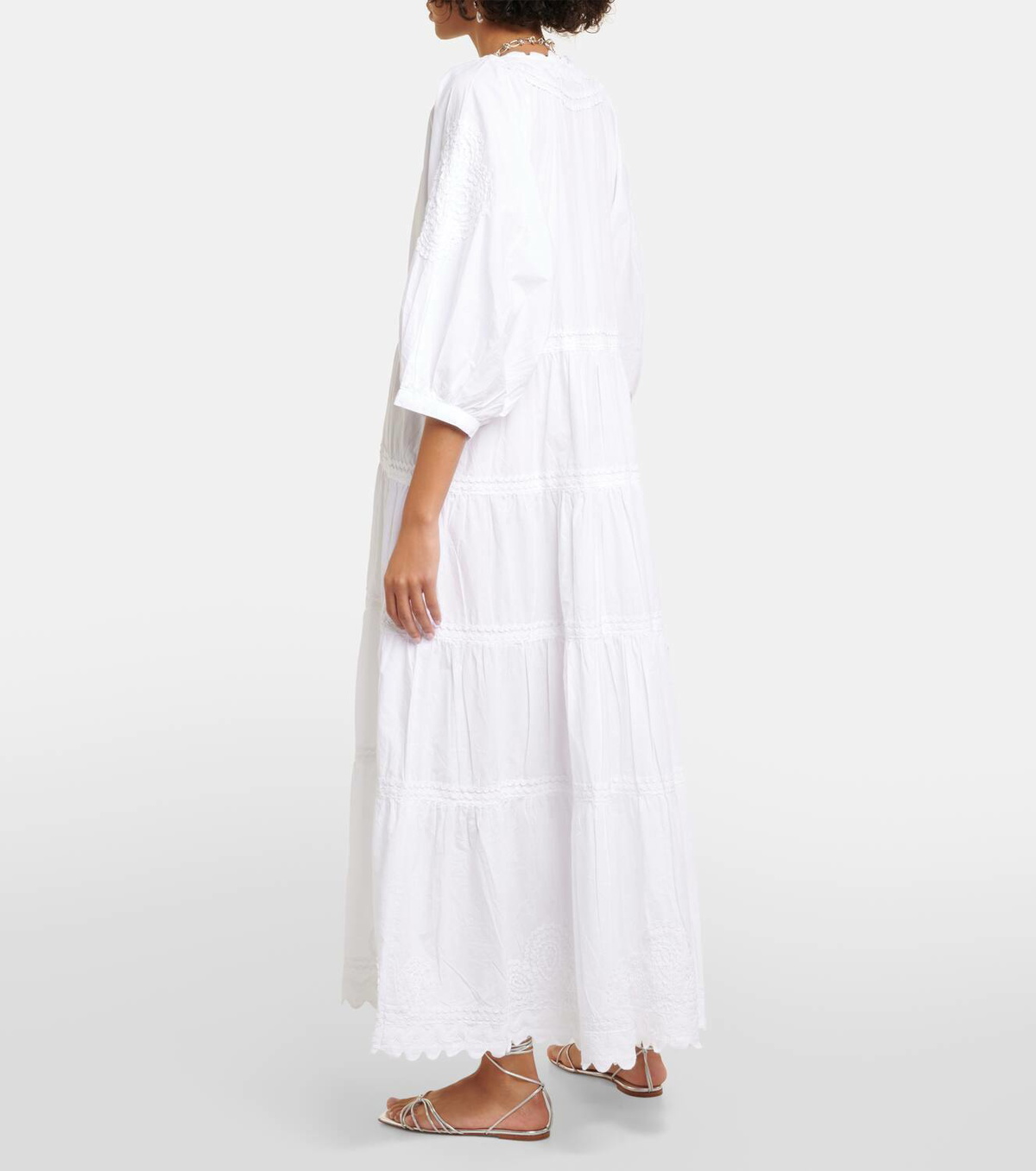 Juliet Dunn Embroidered cotton poplin maxi dress Juliet Dunn Juliet Dunn Embroidered cotton poplin maxi dress Juliet Dunn
