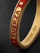 Foundrae - Fuerza 18-Karat Gold and Enamel Ring - Gold