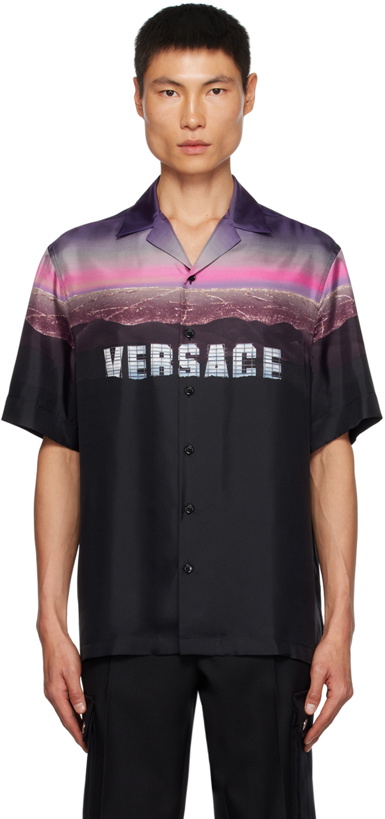 Photo: Versace Purple & Pink Hills Shirt