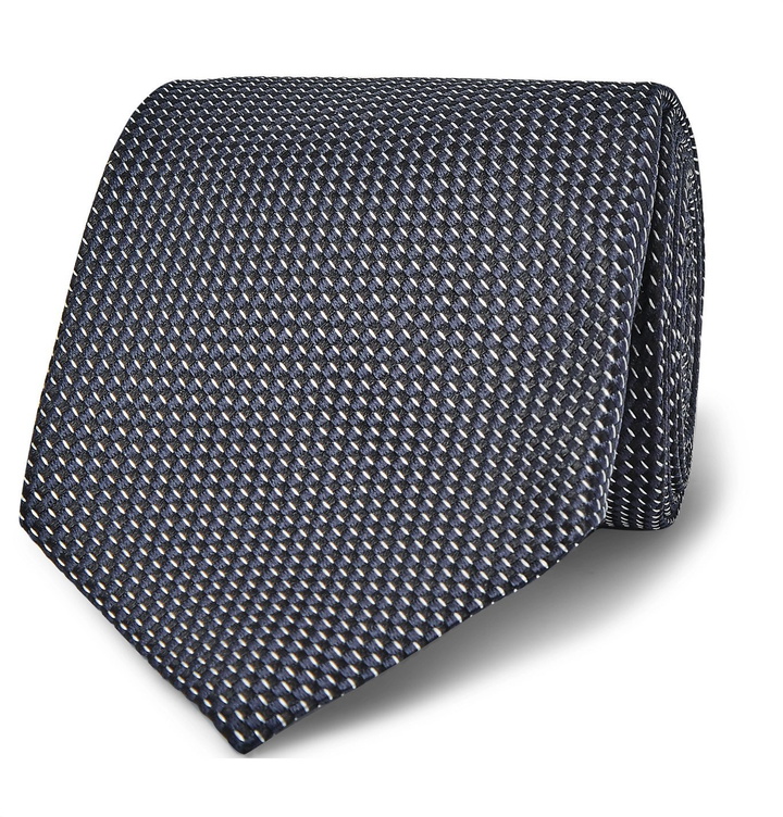 Photo: TOM FORD - 8cm Silk-Jacquard Tie - Gray