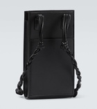 Jil Sander Tangle leather phone pouch