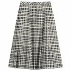 YMC Women's Rosette Midi Skirt in Charcoal/Off White