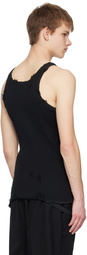 Doublet Black Destroyed Tank Top