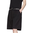 Y-3 Black Canvas Workwear Shorts