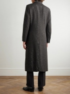TOM FORD - Double-Breasted Sequin-Embellished Wool-Blend Twill Coat - Brown