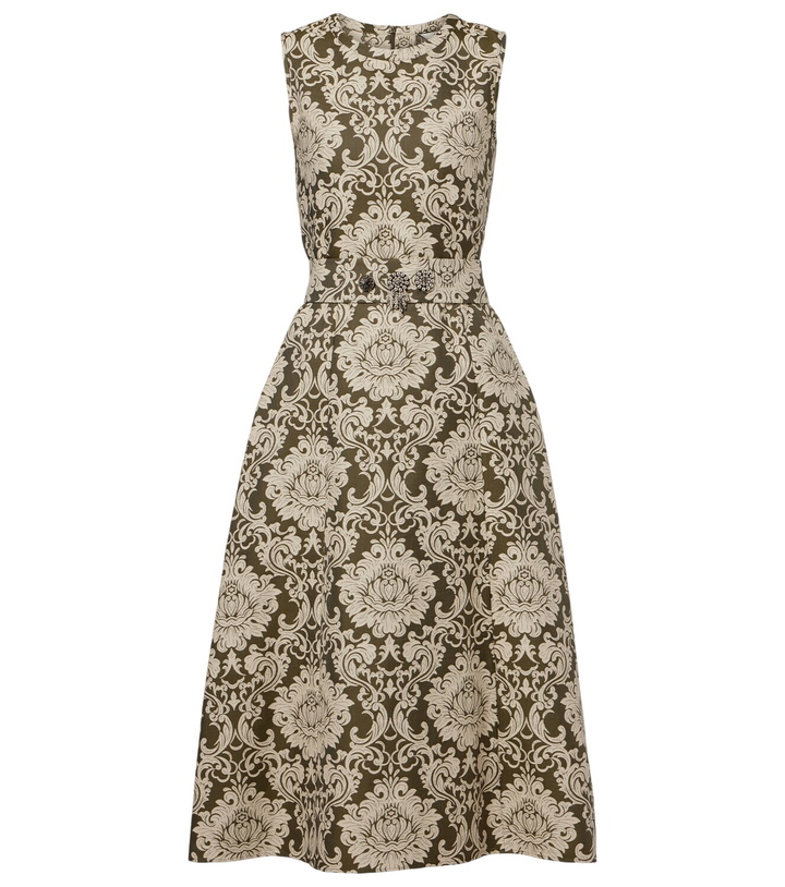 Photo: 'S Max Mara Embellished cotton-blend jacquard midi dress