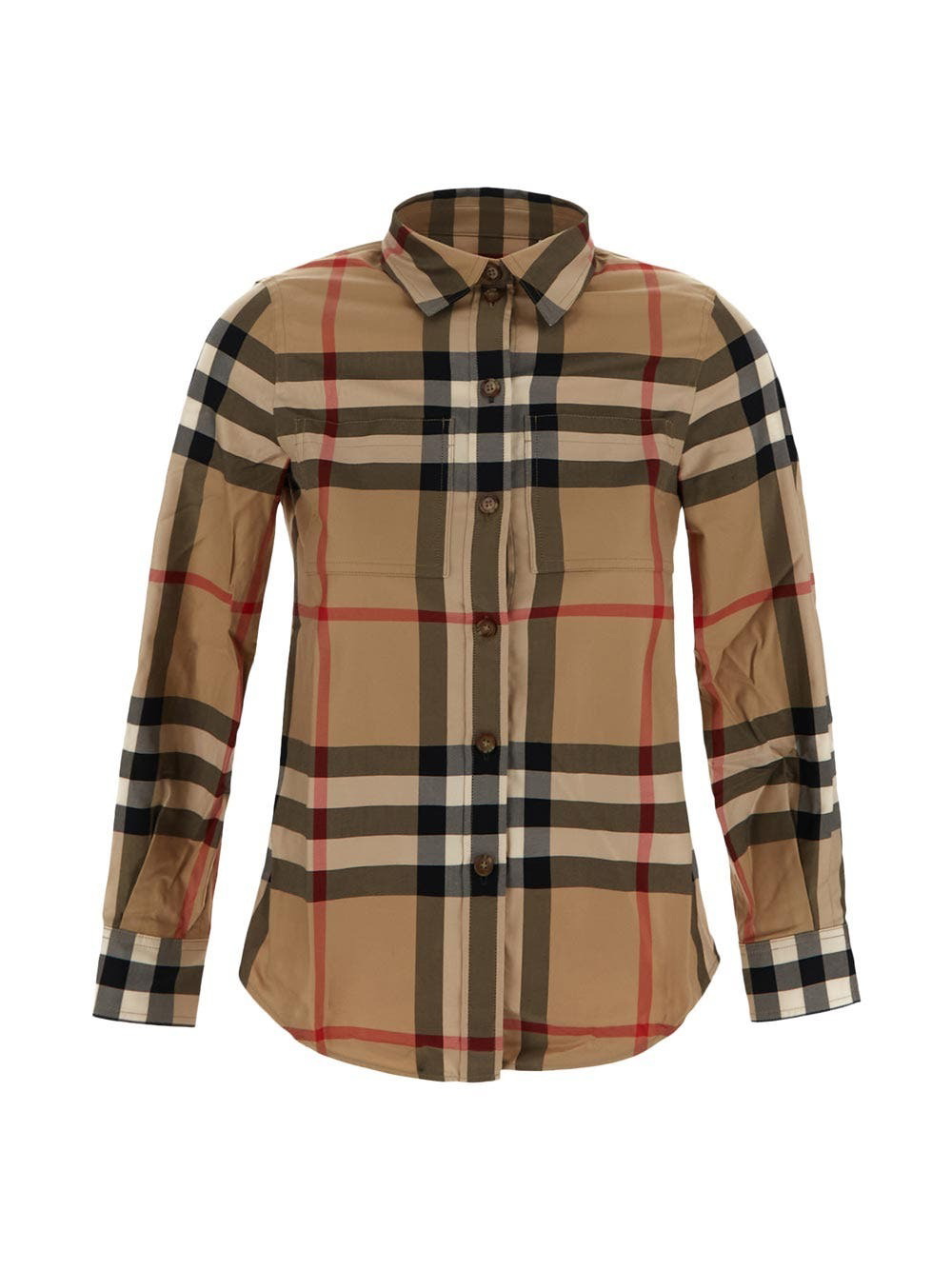 Burberry Pink Check Turtleneck