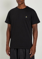 Vivienne Westwood Classic Logo-embroidered Cotton T-shirt Black