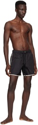 Moncler Black Patch Swim Shorts