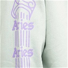 Aries Men's Column Hoody in Pale Mint