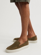 Mr P. - Larry Suede Slip-On Sneakers - Green