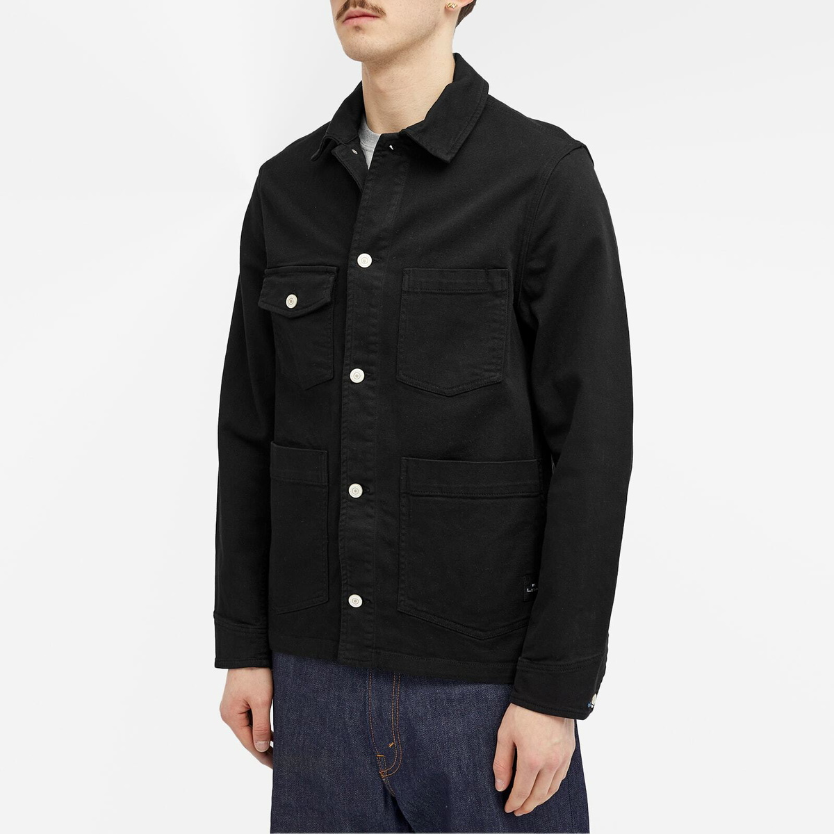 ジャケット・アウター vintage Paul smith black linen 100% jkt Paul Smith Men's Workwear Jacket in Black Paul Smith