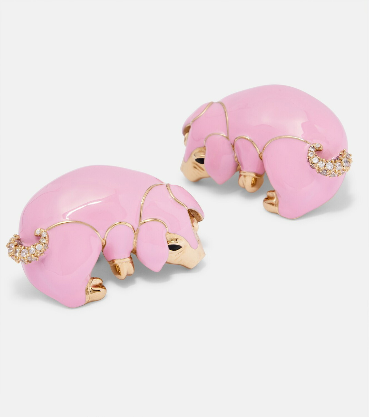 Gucci Embellished clip-on earrings