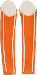 COLLEEN ALLEN SSENSE Exclusive Orange Fleece Sleeve Arm Warmers