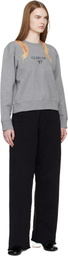 MM6 Maison Margiela Gray Unbrushed Cotton Sweatshirt