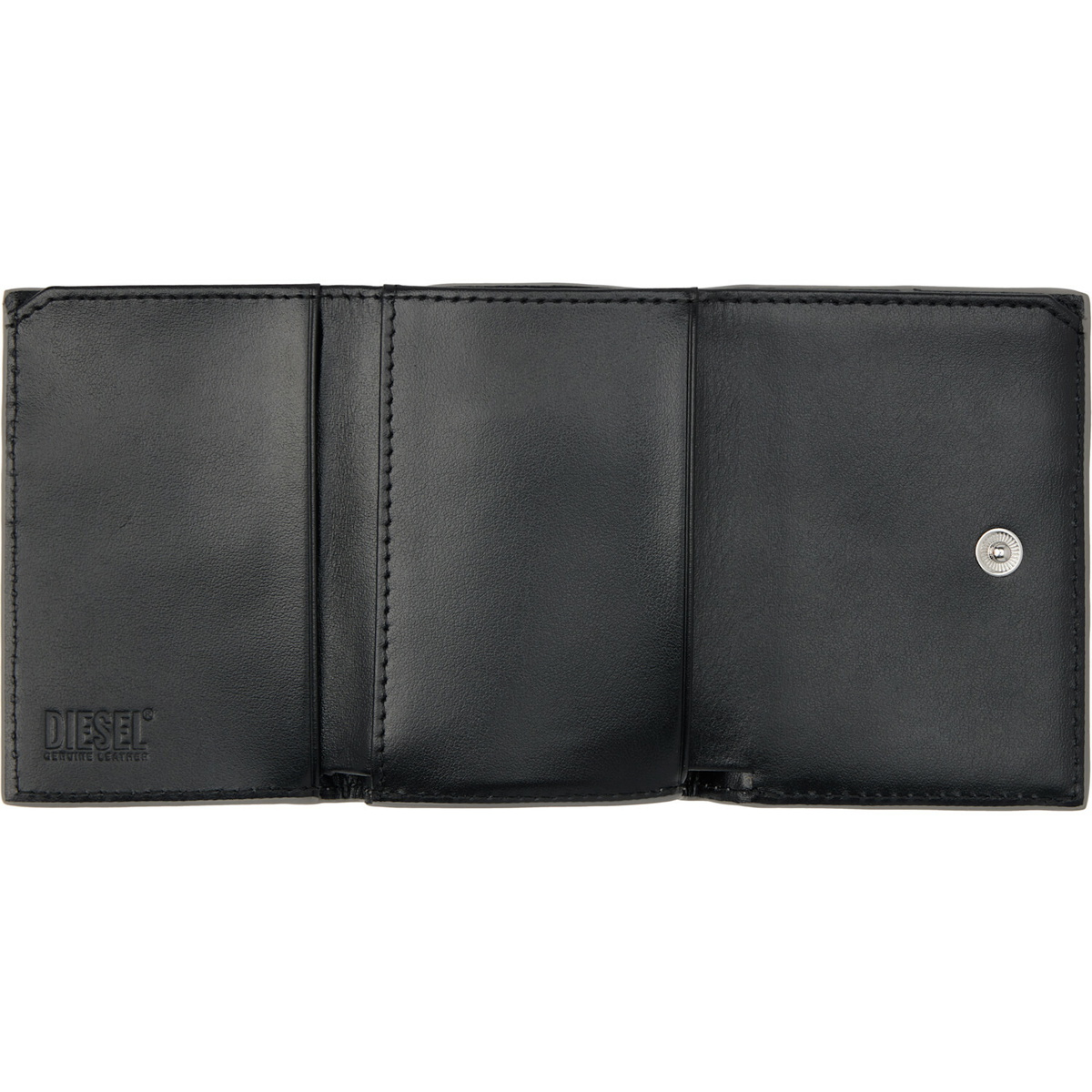 Diesel Silver 1dr Tri Fold Coin Xs Ii Wallet
