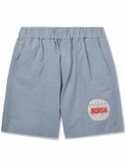 Adish - Sur Straight-Leg Logo-Appliquéd Ripstop Shorts - Blue