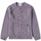 Carrier Goods Men's Fleece Cardigan in Purple Sage