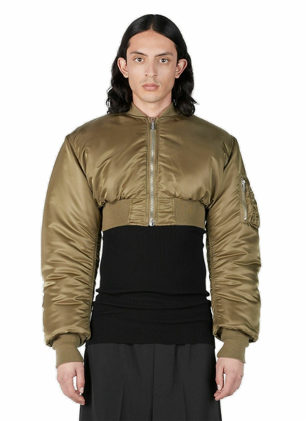 Photo: VTMNTS - Cropped Bomber Jacket in Green