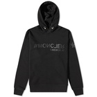 Moncler Grenoble Men's Logo Popover Hoody in Black