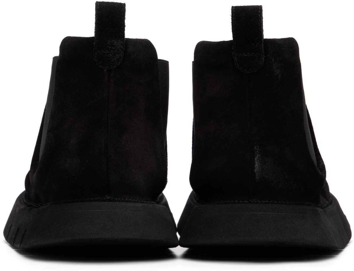 Marsèll Black Intagliata Leather Chelsea Boots