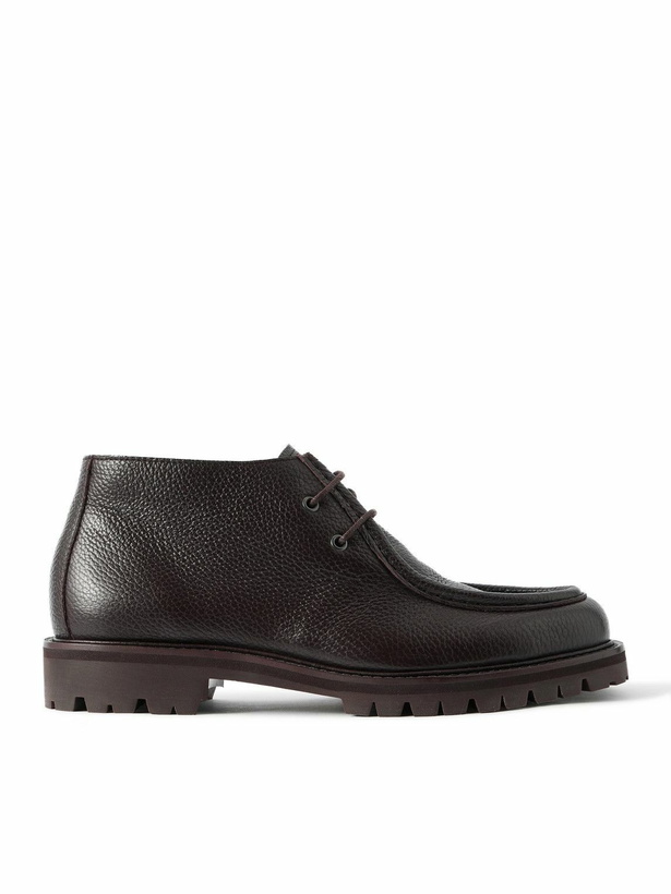 Photo: Mr P. - Jacques Full-Grain Leather Derby Shoes - Brown