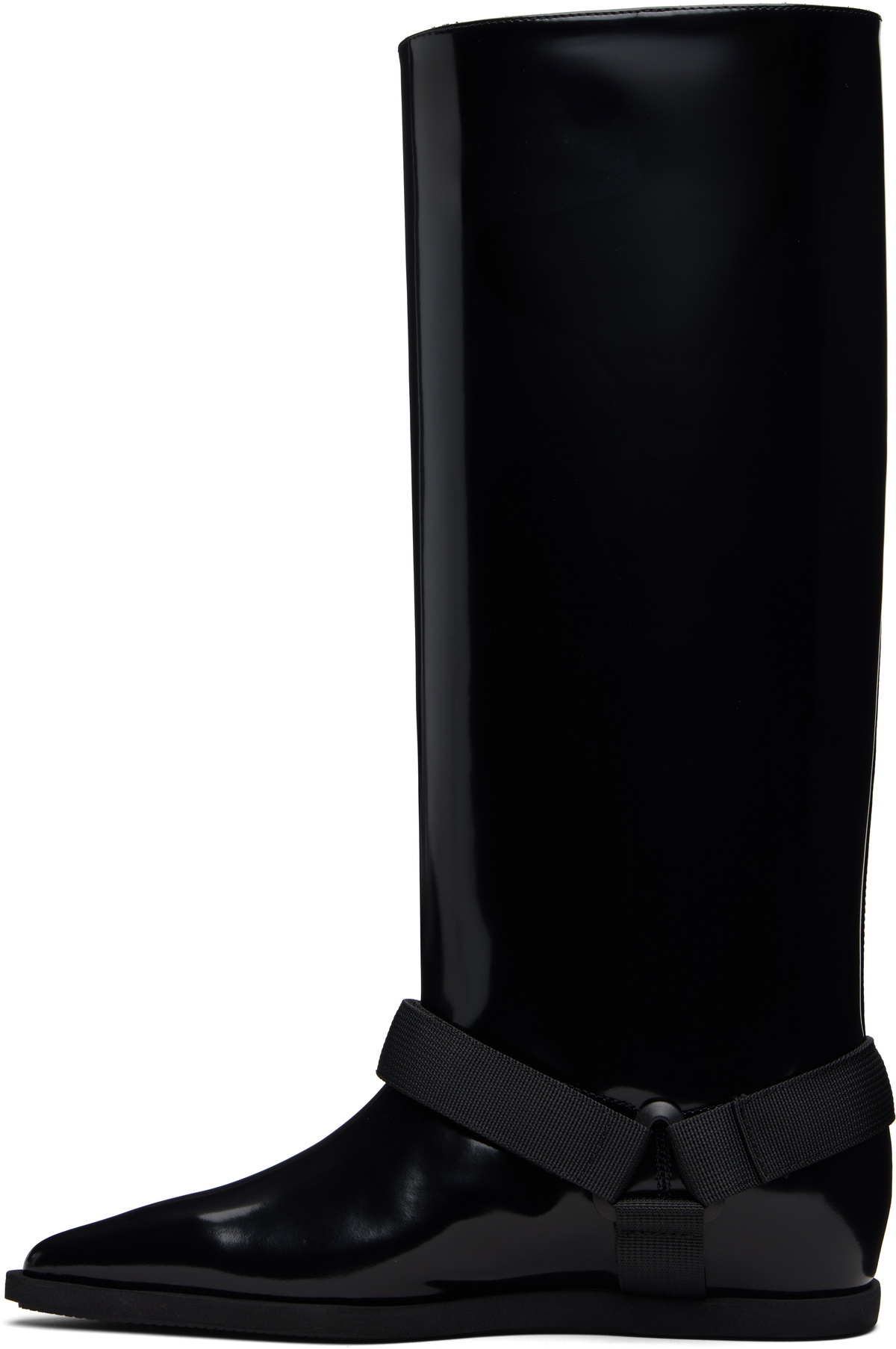sacai Black Belted Tall Boots