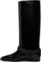 sacai Black Belted Tall Boots