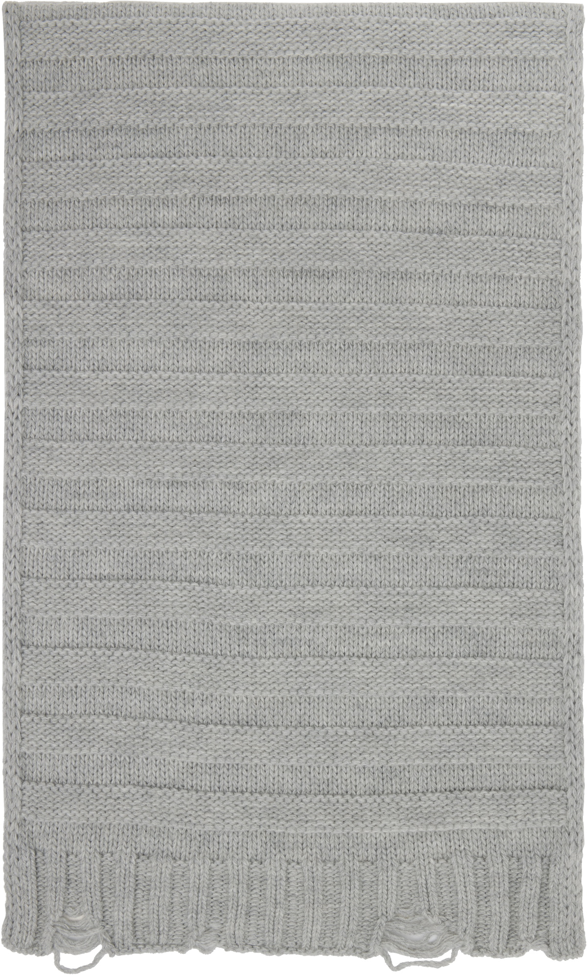 MM6 Maison Margiela Gray Wool Scarf
