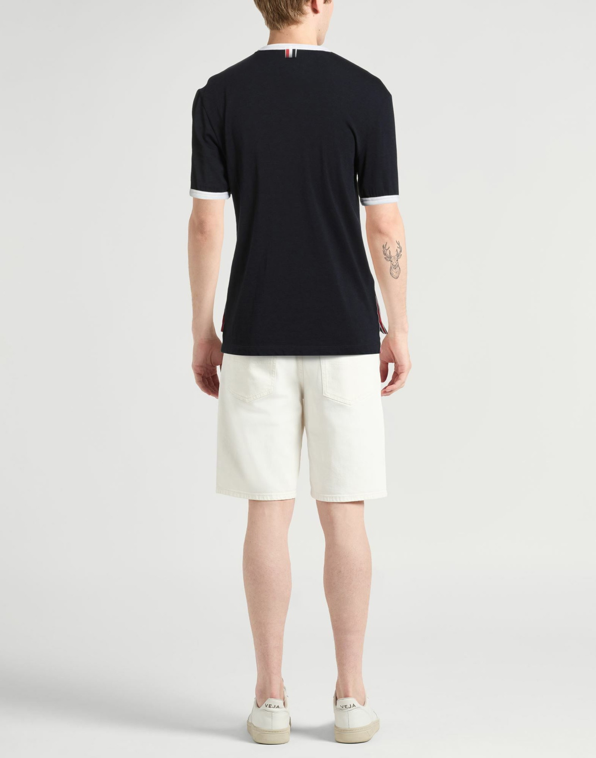 Thom Browne Mens T-shirt in Midnight blue