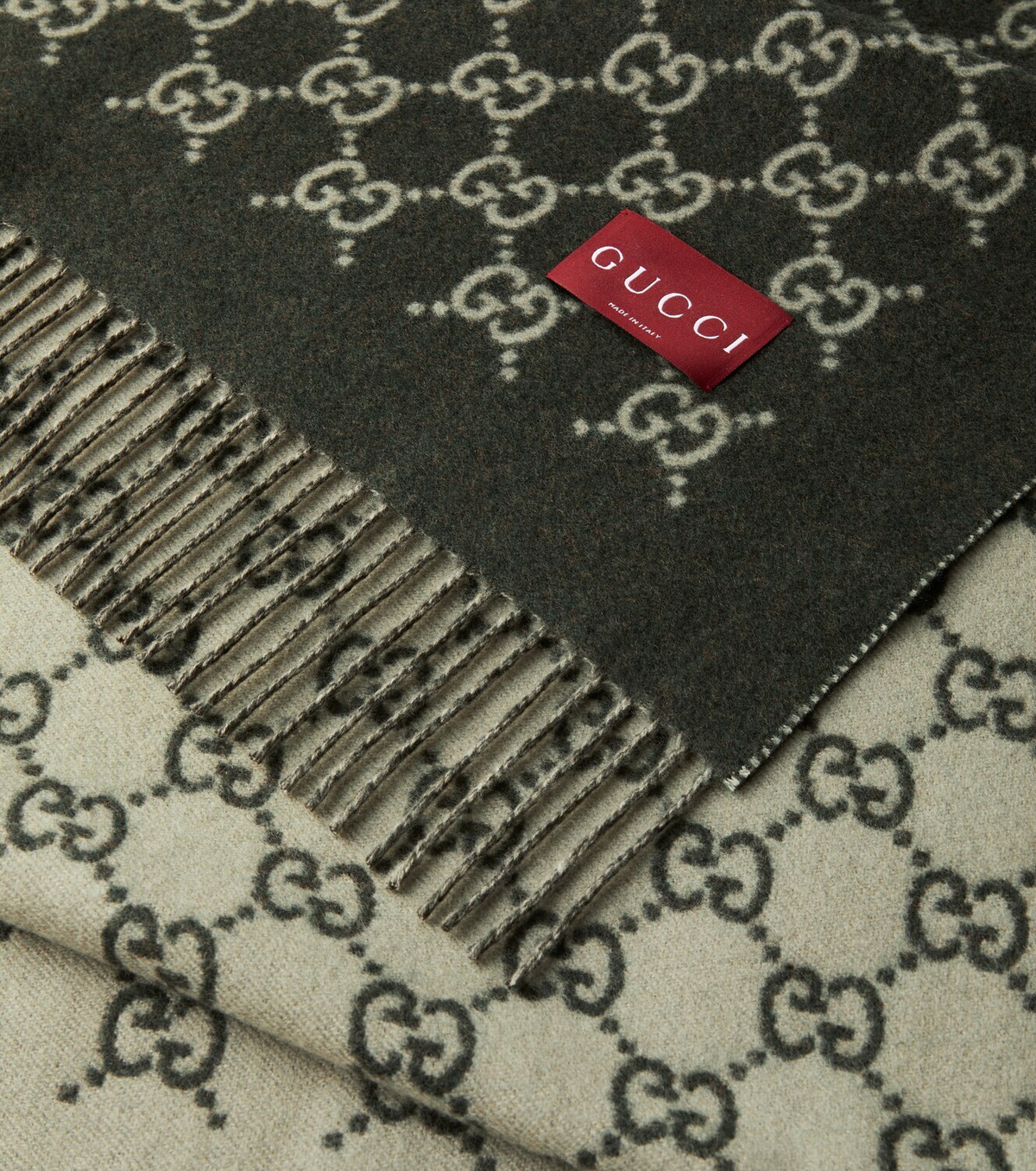 Gucci GG wool and cashmere blanket