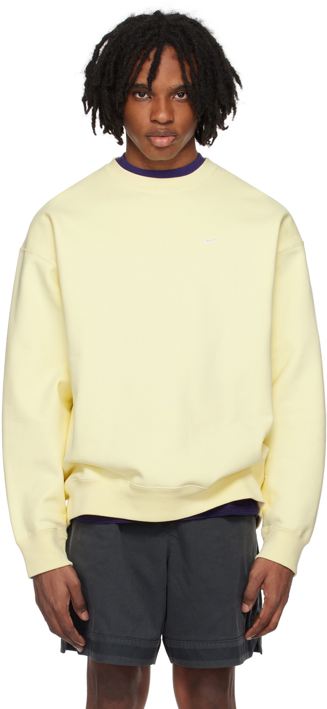 mens yellow nike sweatshirt