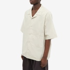 Studio Nicholson Men's Vard Poplin Vacation Shirt in Fossil