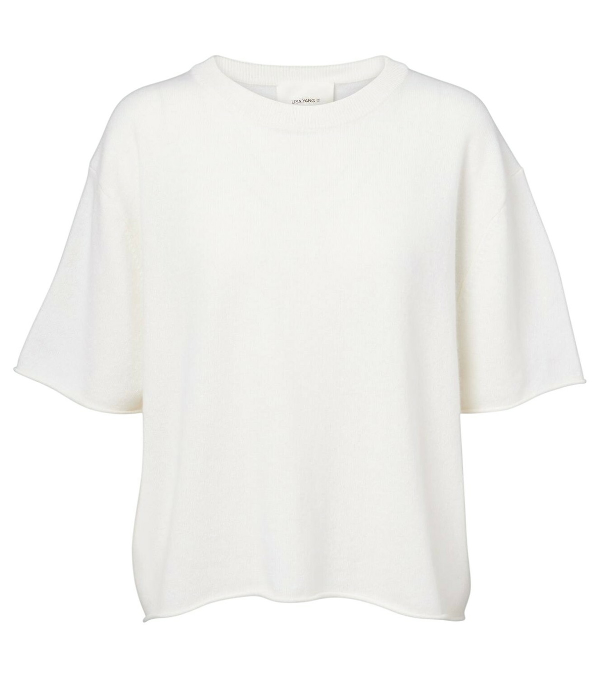 Tシャツ・カットソー Lisa Yang White Ari Cashmere T-Shirt Lisa Yang Ari cashmere T-shirt Lisa Yang