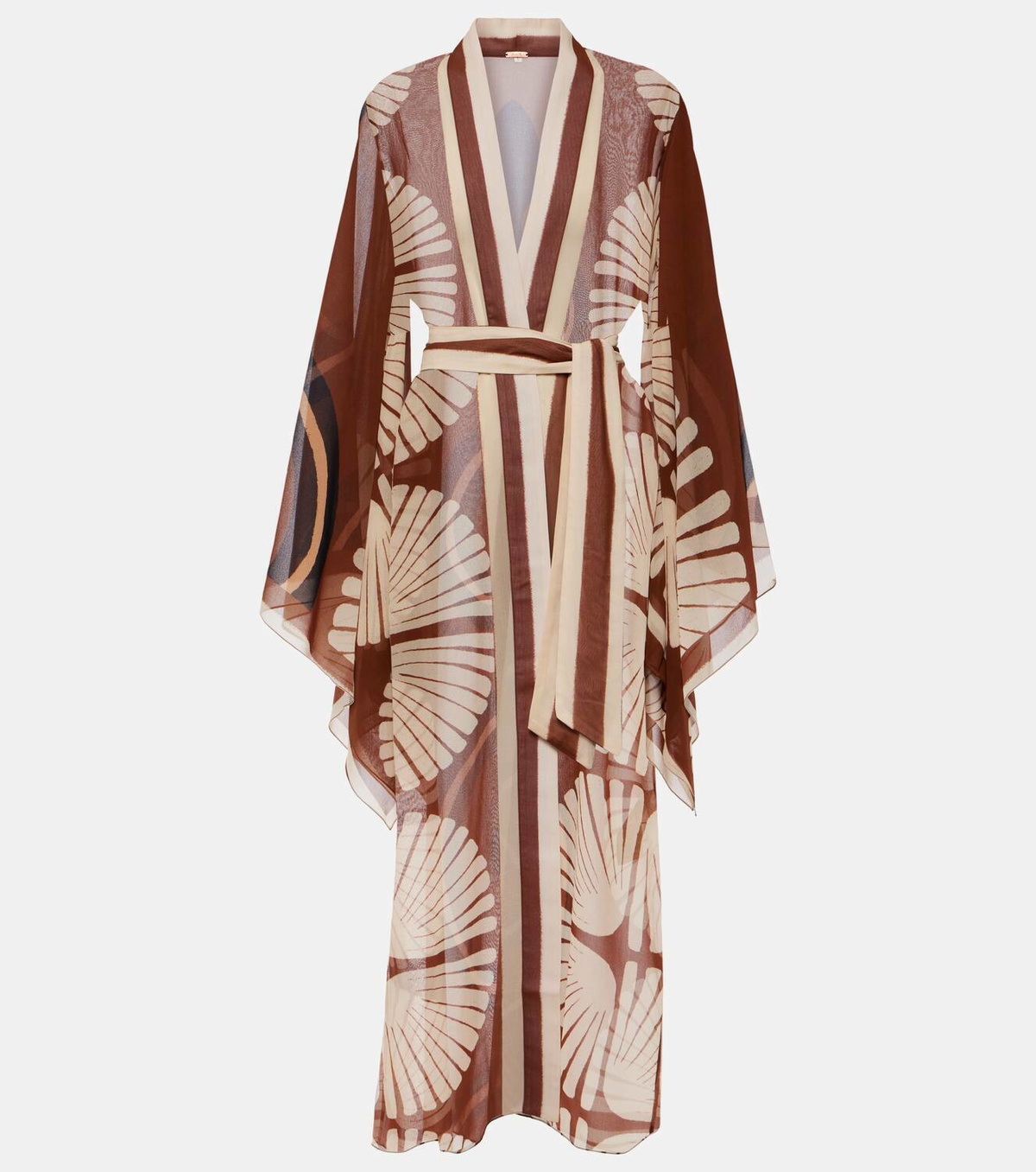 Johanna Ortiz Belted midi dress