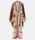 Johanna Ortiz Belted midi dress