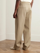Fear of God - Straight-Leg Pleated Wool and Cotton-Blend Twill Trousers - Neutrals