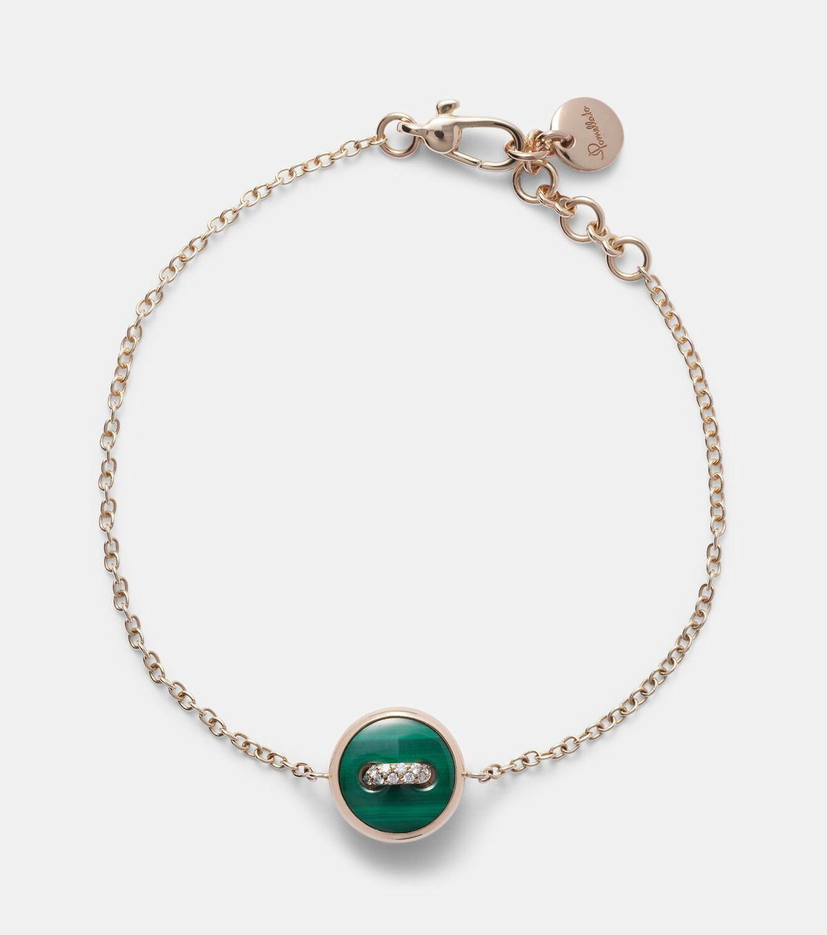 Pomellato Pom Pom Dot 18kt rose gold chain bracelet with gemstones