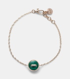 Pomellato Pom Pom Dot 18kt rose gold chain bracelet with gemstones