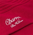 Charvet - Ribbed Cotton Socks - Red