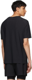JACQUES Black Nylon Movement T-Shirt