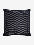 Johnstons Of Elgin Blue Herringbone Cushion