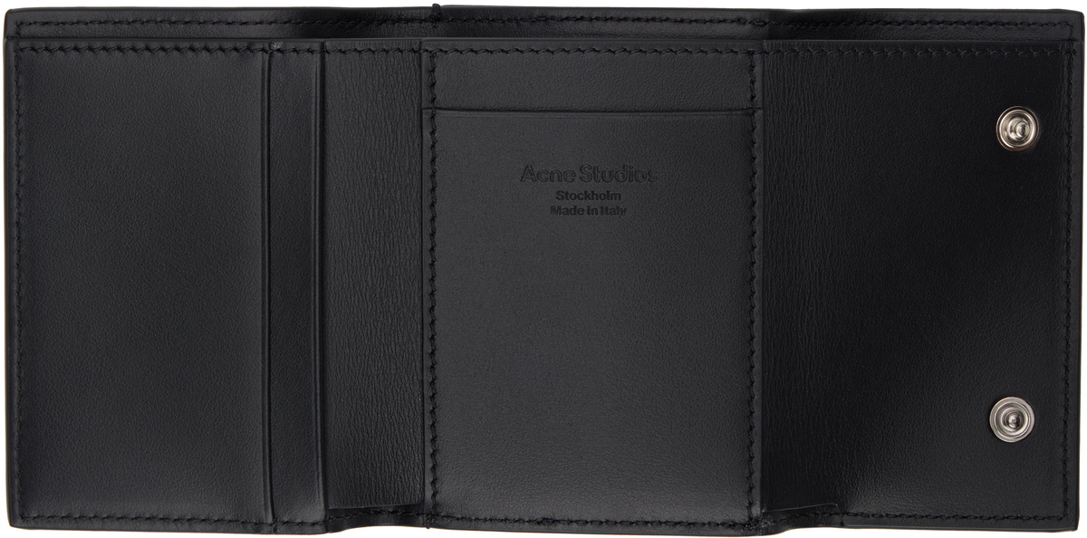 Acne Studios Green Trifold Leather Wallet Acne Studios display picture 1