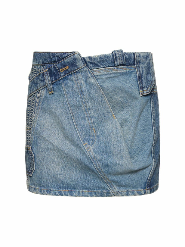 Photo: MARC JACOBS Patchwork Denim Mini Skirt