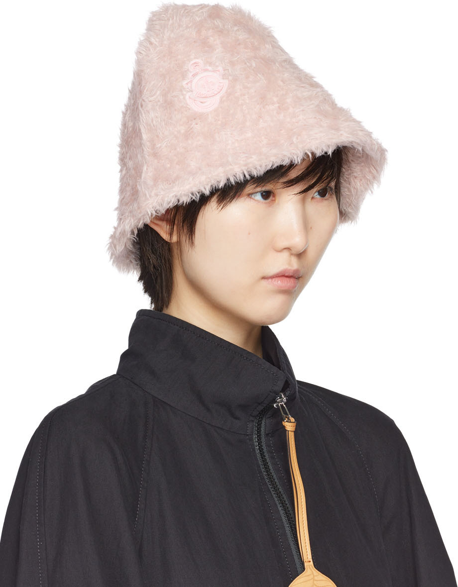 Moncler Genius 1 Moncler JW Anderson Pink Fuzzy Hat Moncler Genius