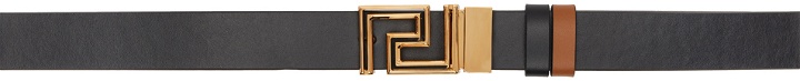 Photo: Versace Reversible Black & Brown Greca Belt